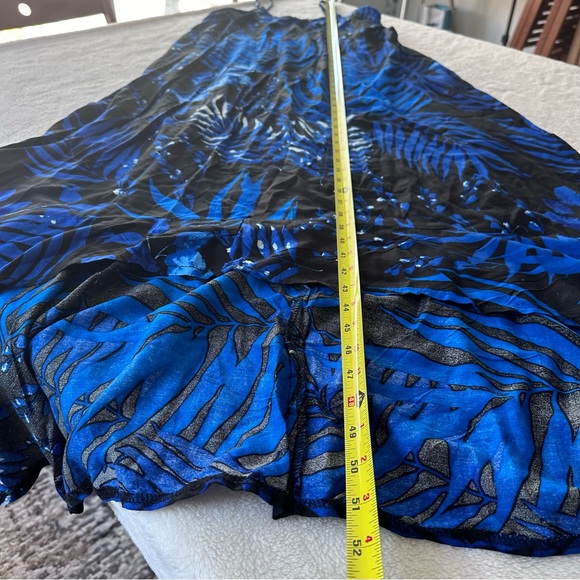 NWOT Boho Me Leaf Printed Hi-Lo Flounce Hem Dress Size Small - Picture 3 of 9